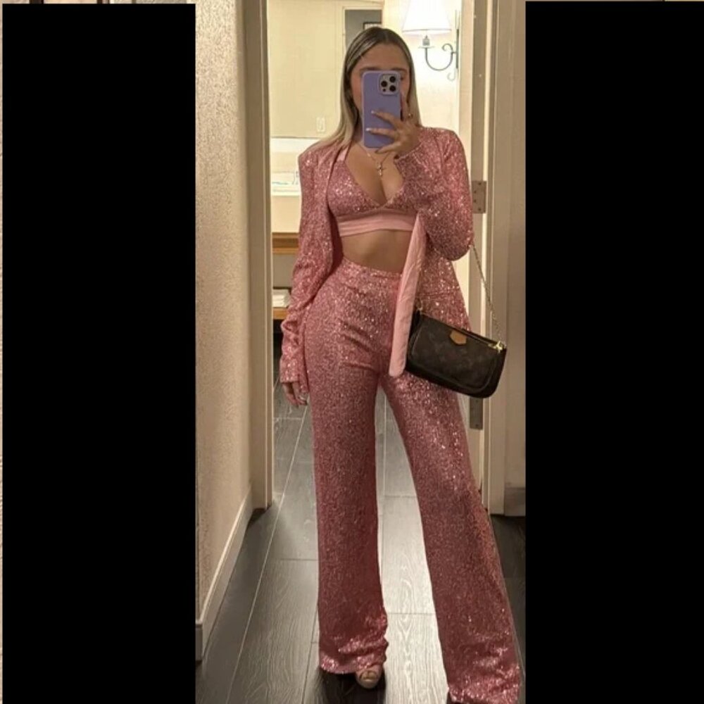 Pink Glitter Three Suite Set - image 1